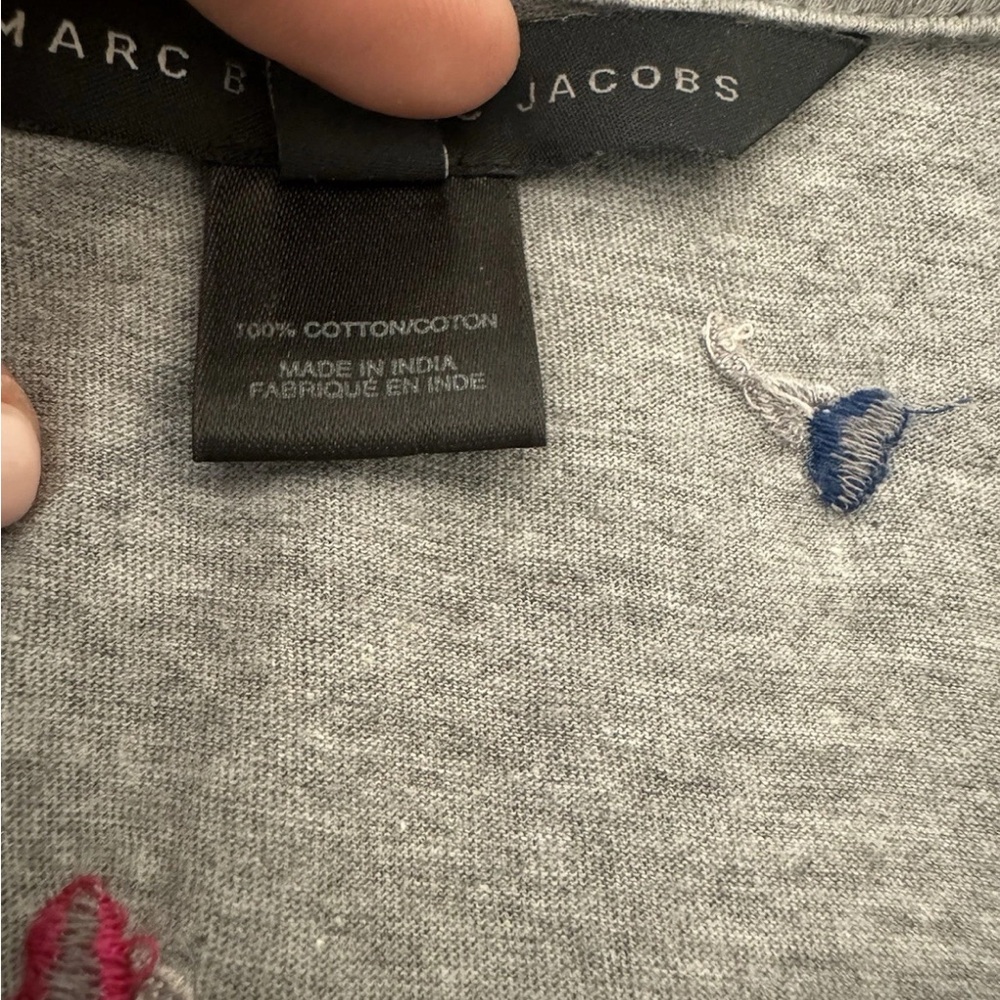 Marc by Marc Jacobs gray ruffle shirt - Picture 5 of 7